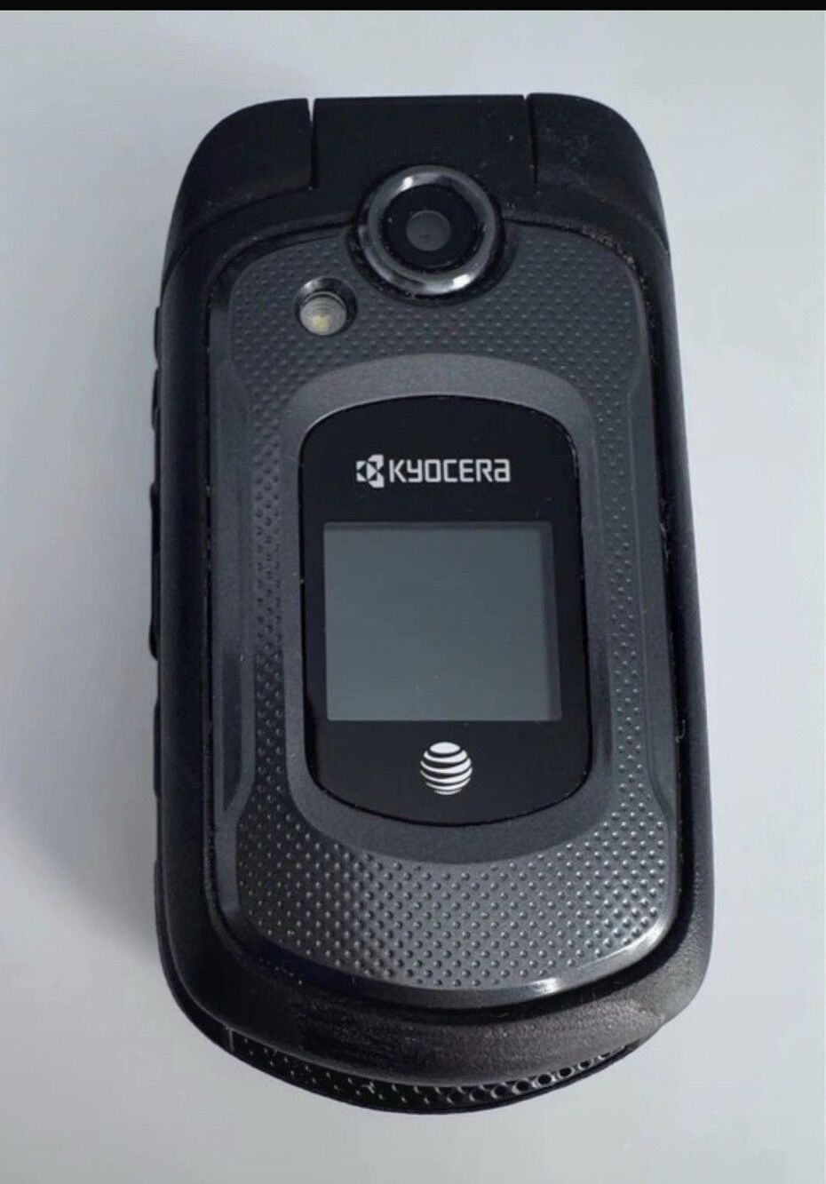 Kyocera DuraXE E4710 Black Rugged AT&T Flip Phone NO Battery - Removed READ